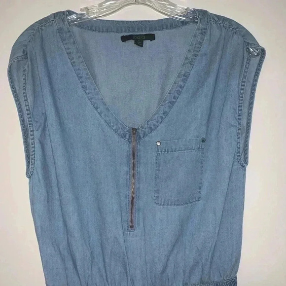 Toxik3 Soft Denim Shorts Romper - Picture 2 of 8